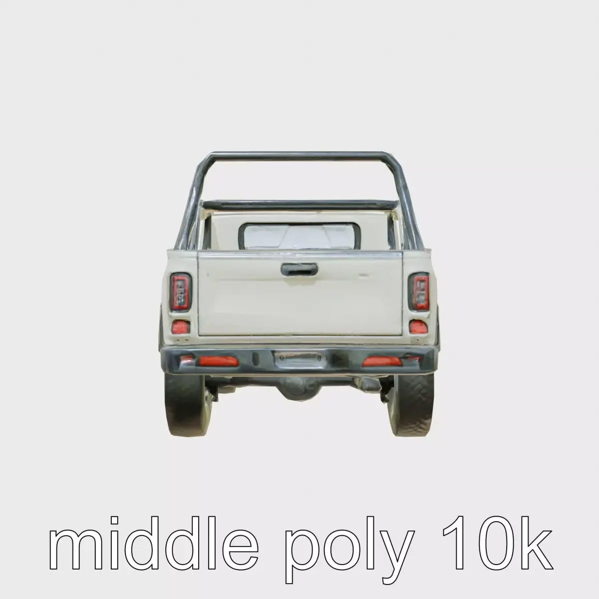 OffRoad Cargo Rack Vehicle Accessory with Realistic Bolts Low-poly 3D model