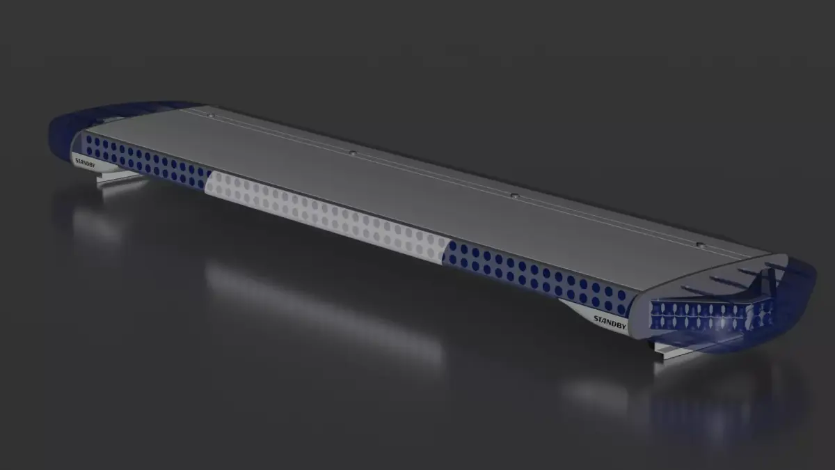 Standby W3 lightbar Low-poly 3D model