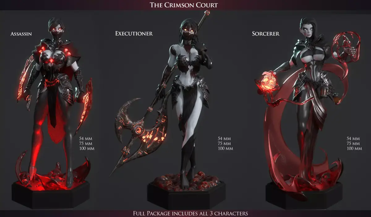 The crimson court Full Package Commercial Licensed 3D print model