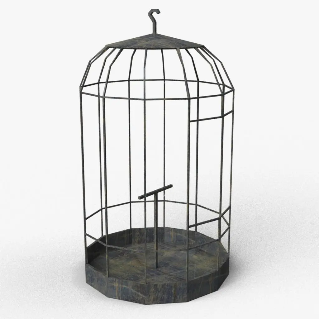Birdcage horror style Free low-poly 3D model