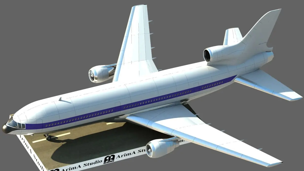 3D model of Airplane  Lockheed L-1011 TriStar 3D model
