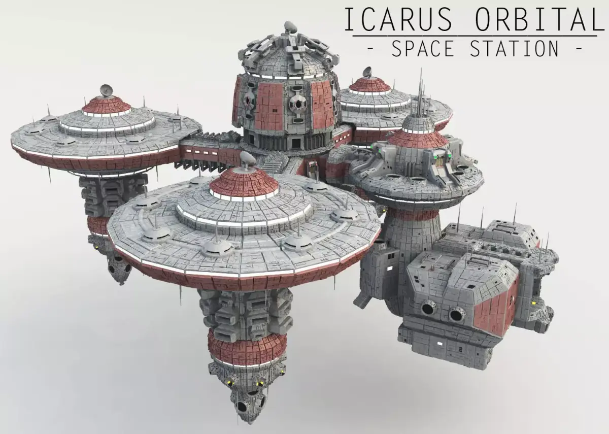 Icarus Orbital - Space Station 3D model