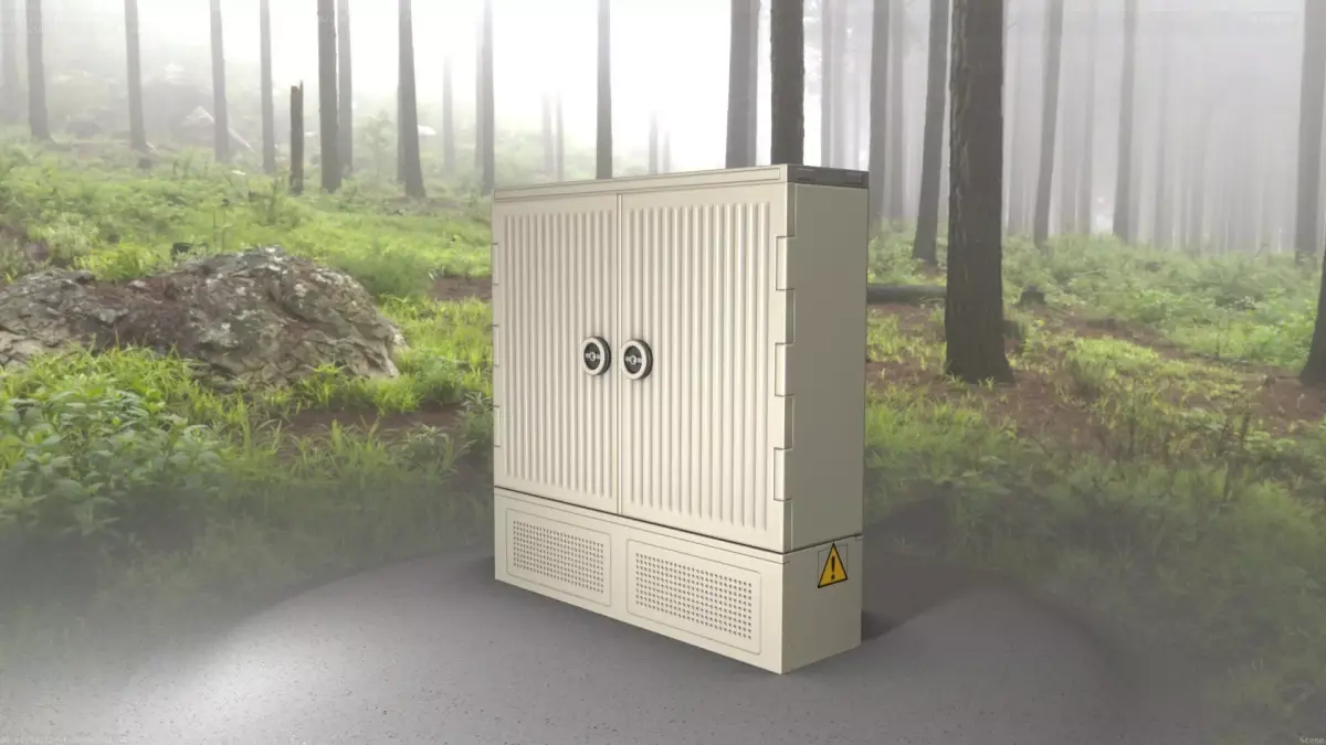 Electrical Distribution Cabinet 115 Low-poly 3D model