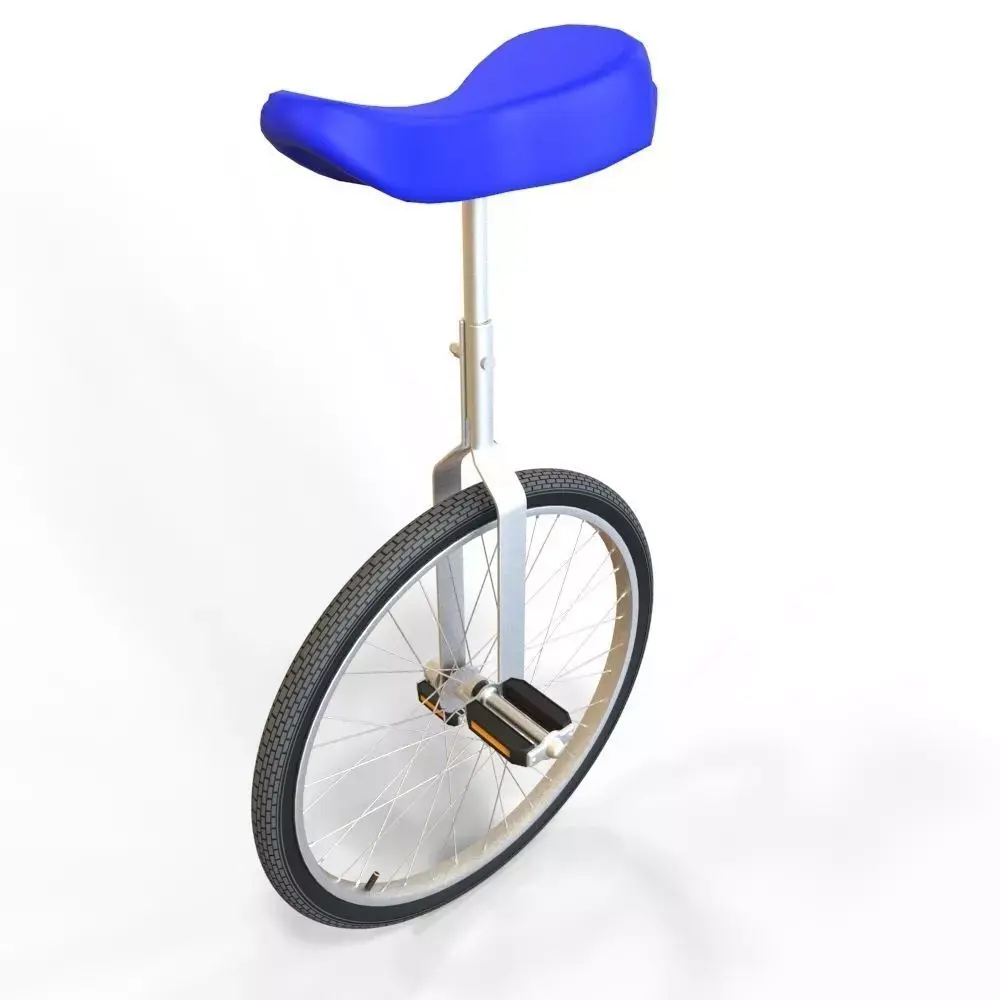Unicycle Low-poly 3D model