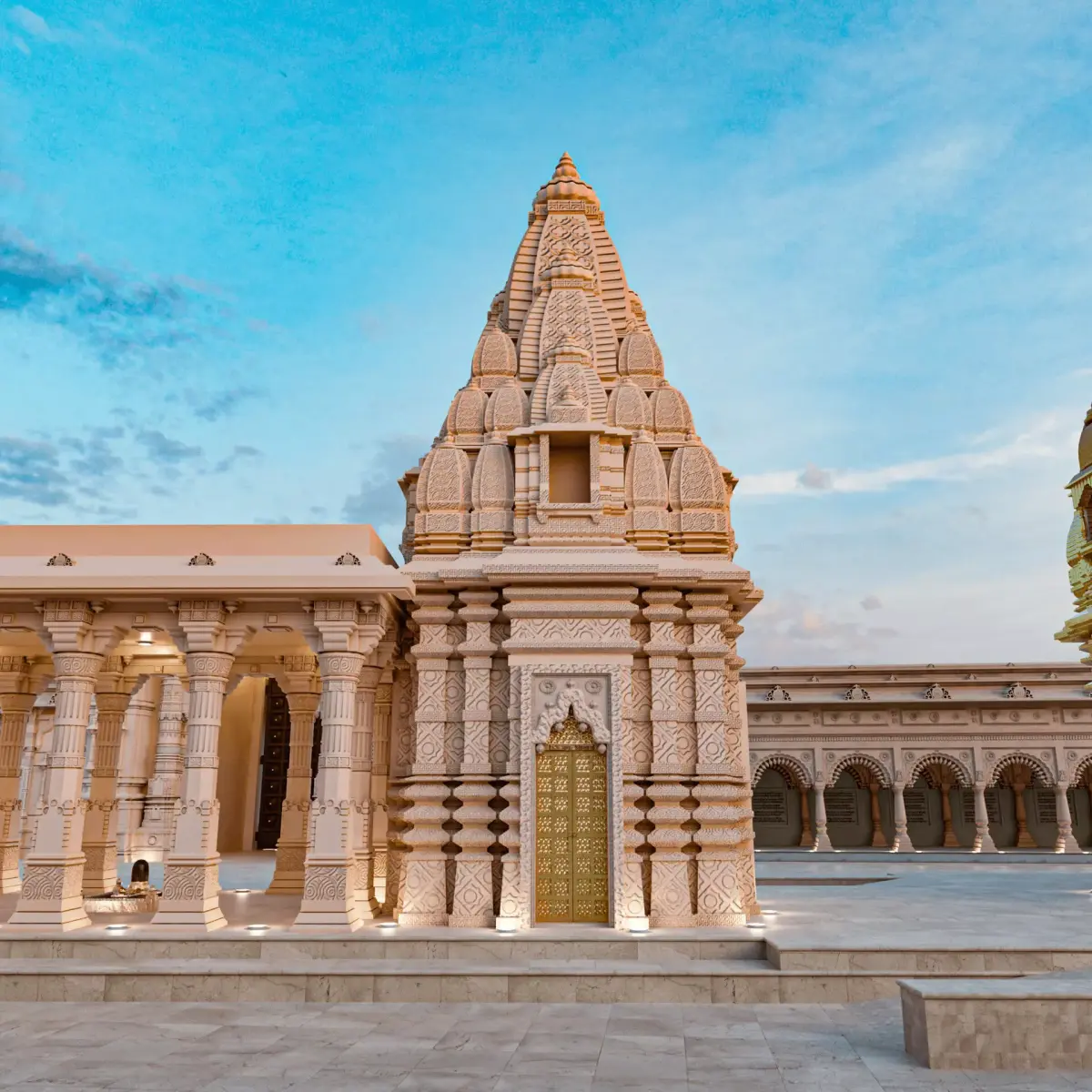 Hindu Temple Low-poly 3D model shop