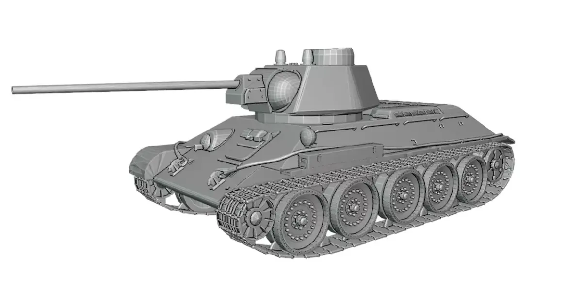 T-34 1942 3D print model
