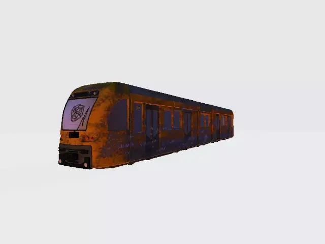 Apocalyptic Tram 1372 3D model