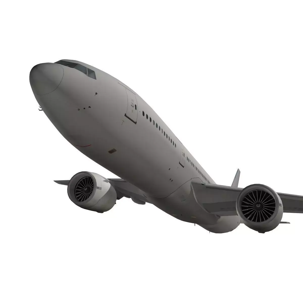 Boeing 777-200ER Generic white 3D model