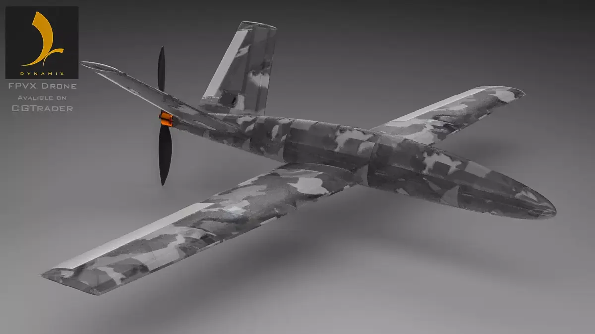 3D printable RC Drone FPVX 3D print model