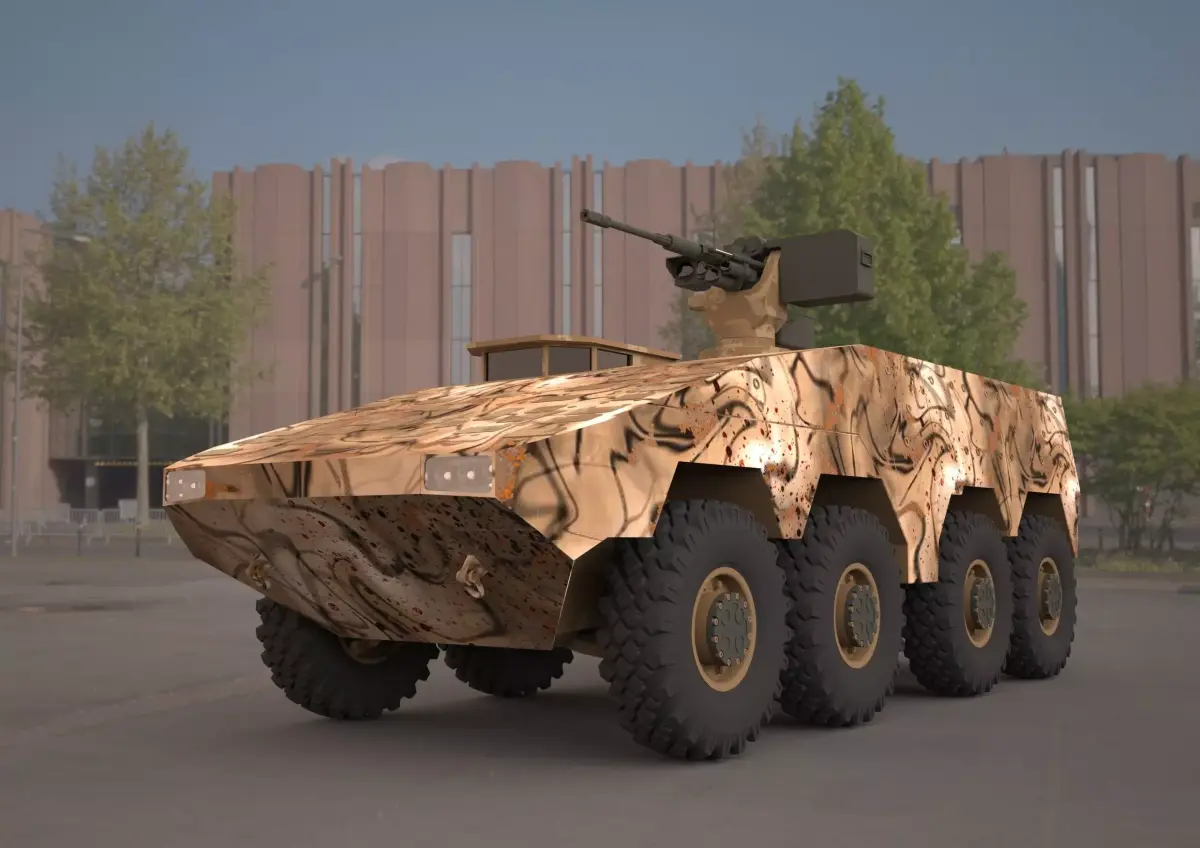  Boxer 8x8 military vehicle 3d model 3D model