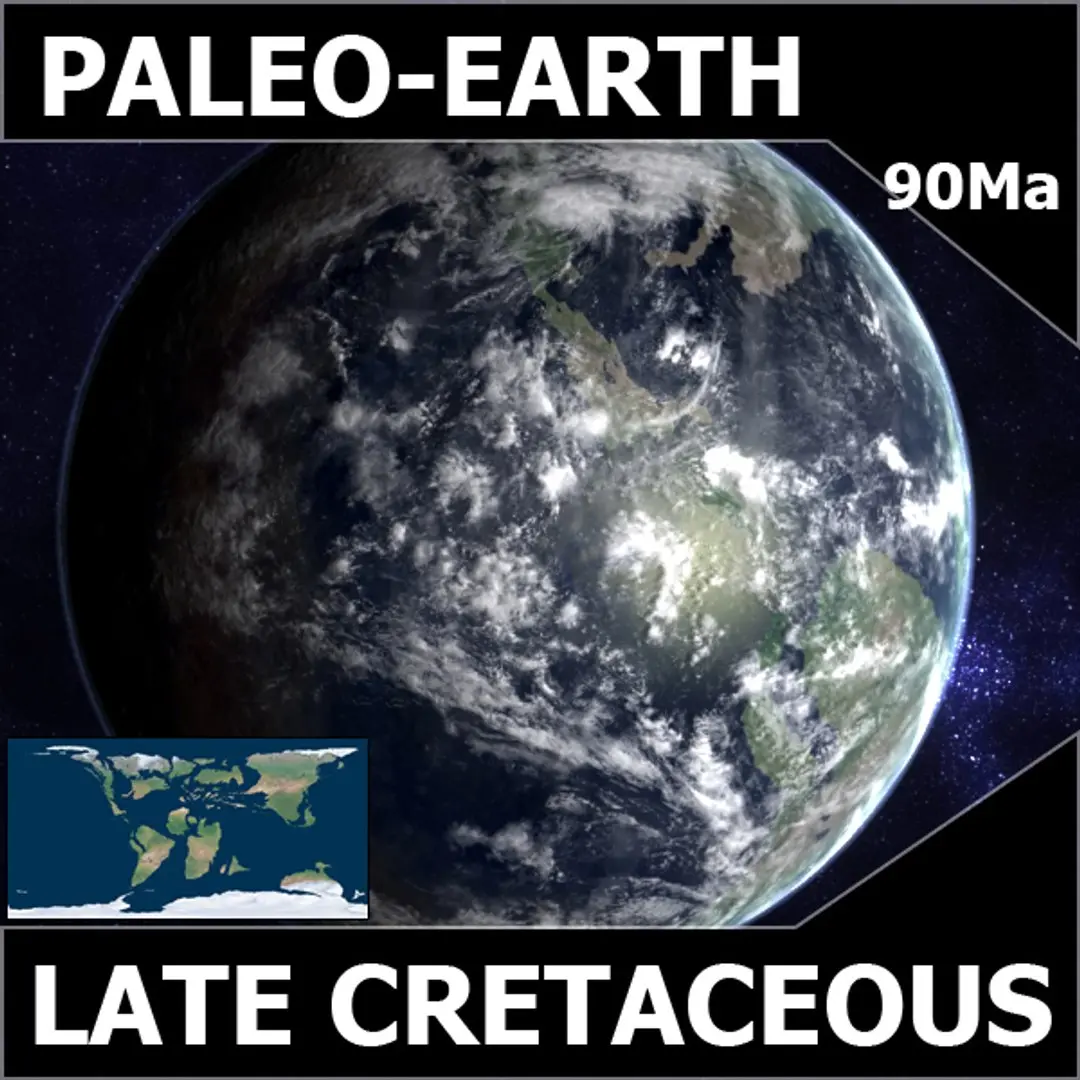 Late Cretaceous Earth 3D model