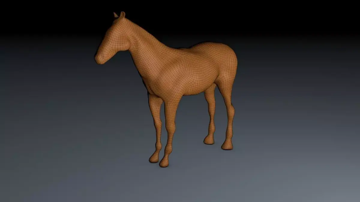 Horse 3D model get