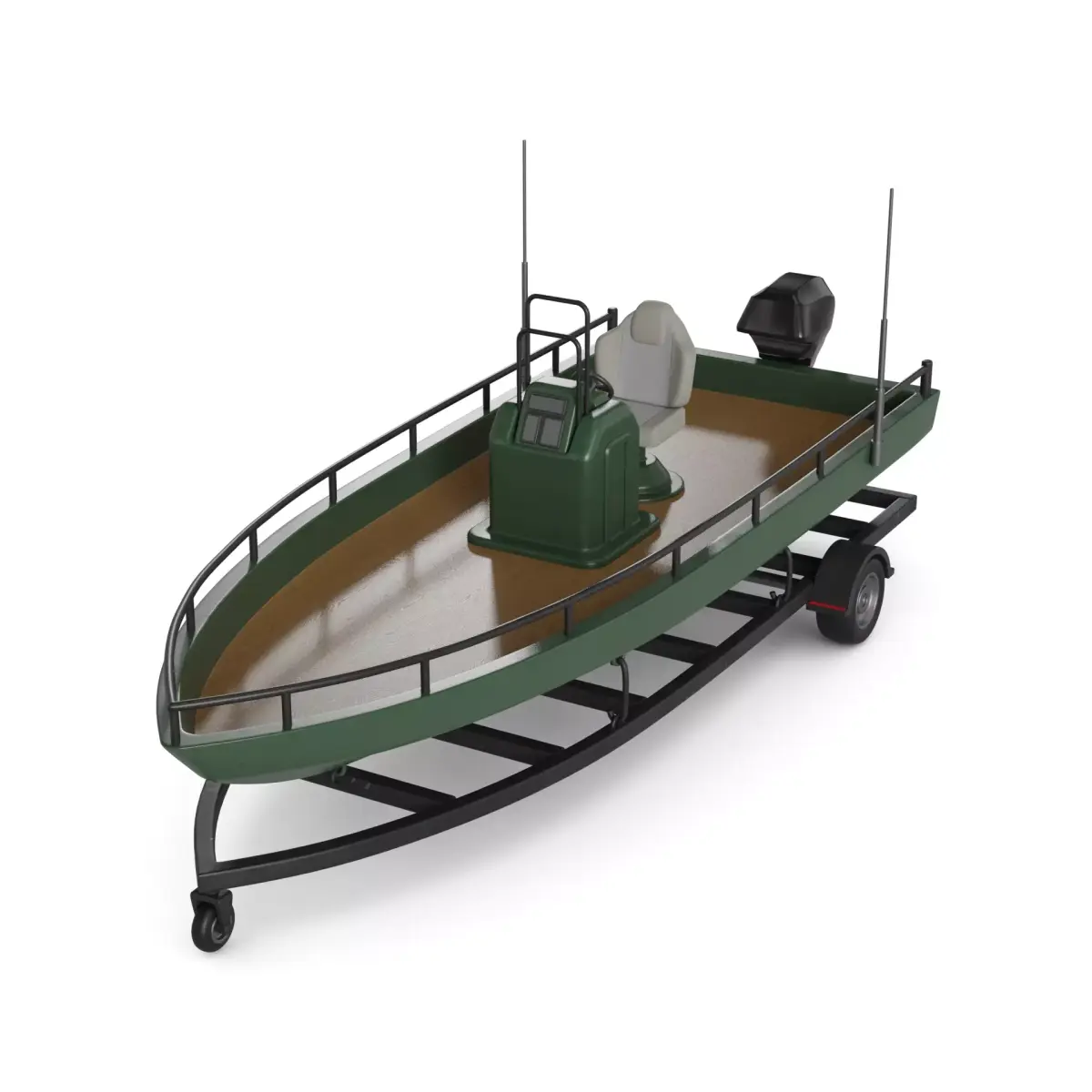 Electric Motorboat 3D model