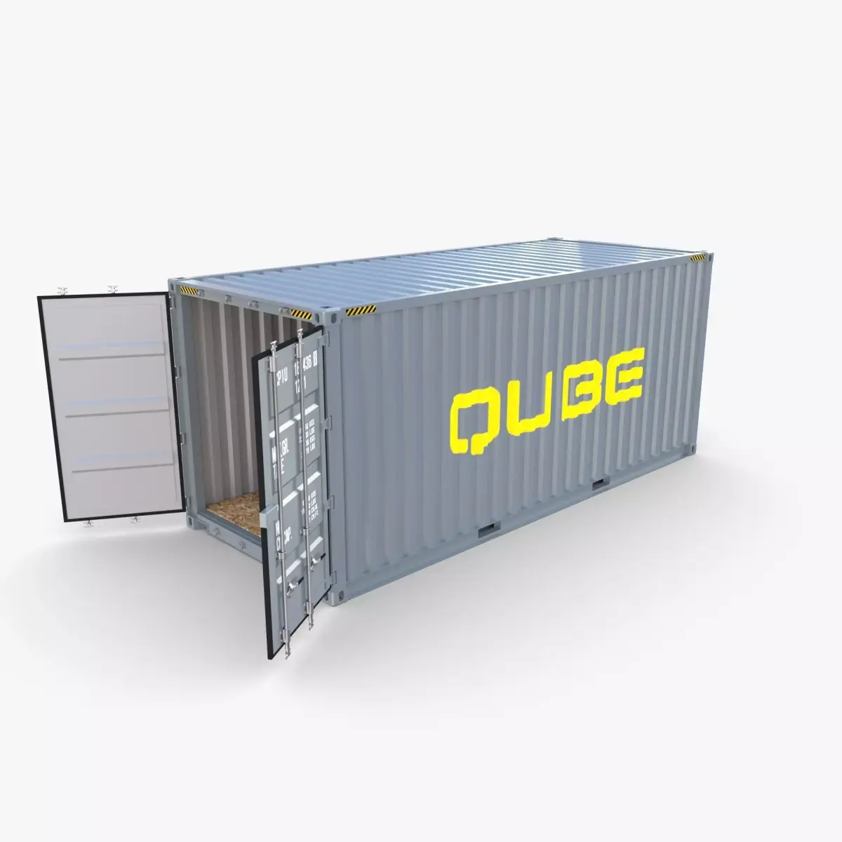 20ft Shipping Container Qube v1 3D model
