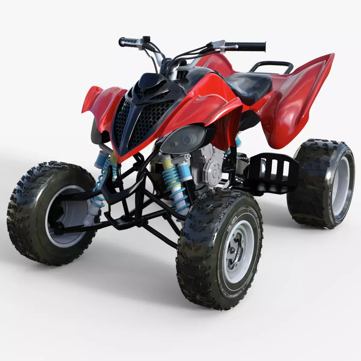 Atv Bike Low-poly 3D model