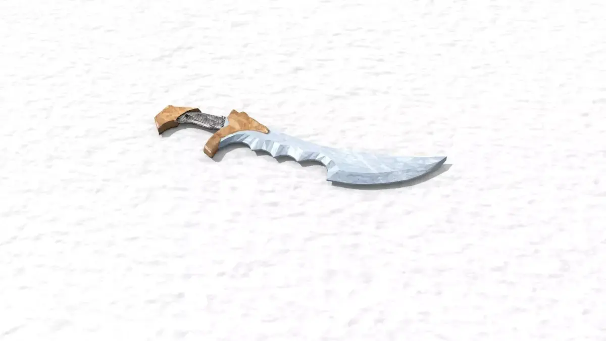 Shadow Blade 3D Model Low-poly 3D model