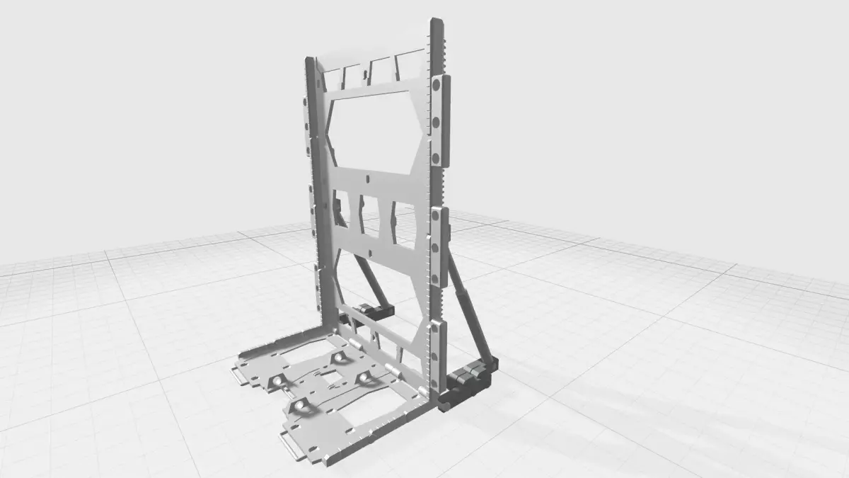 -MHB04-H- Mecha Hangar Bay Hangar only Free 3D print model
