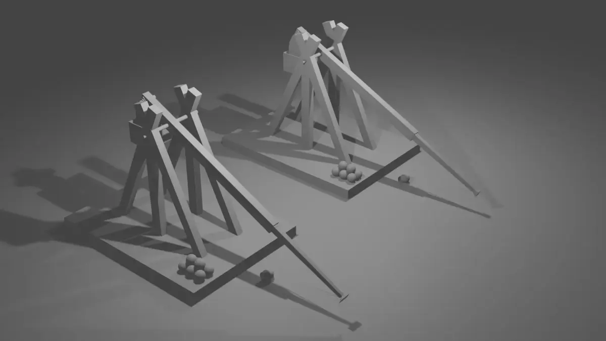 Medieval Trebuchet  Free 3D model