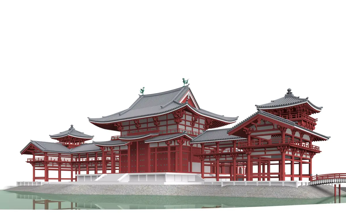 Byodo-in Temple in Kyoto 3D model