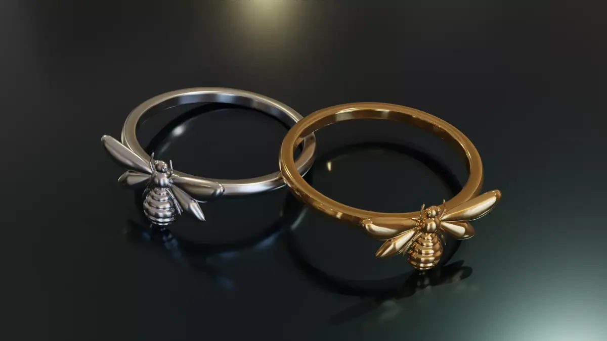 Bee Ring 3D print model