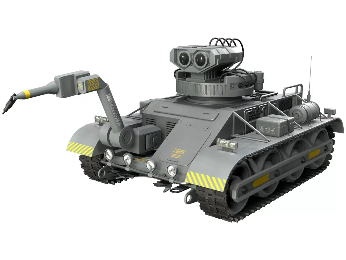 Robot Concept-3-Urban-Clean Low-poly 3D model