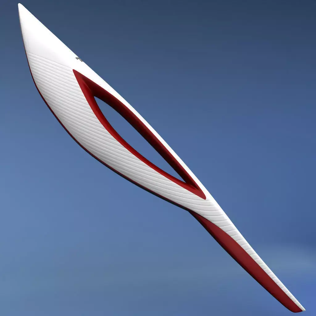 Sochi olympic torch low poly Low-poly 3D model