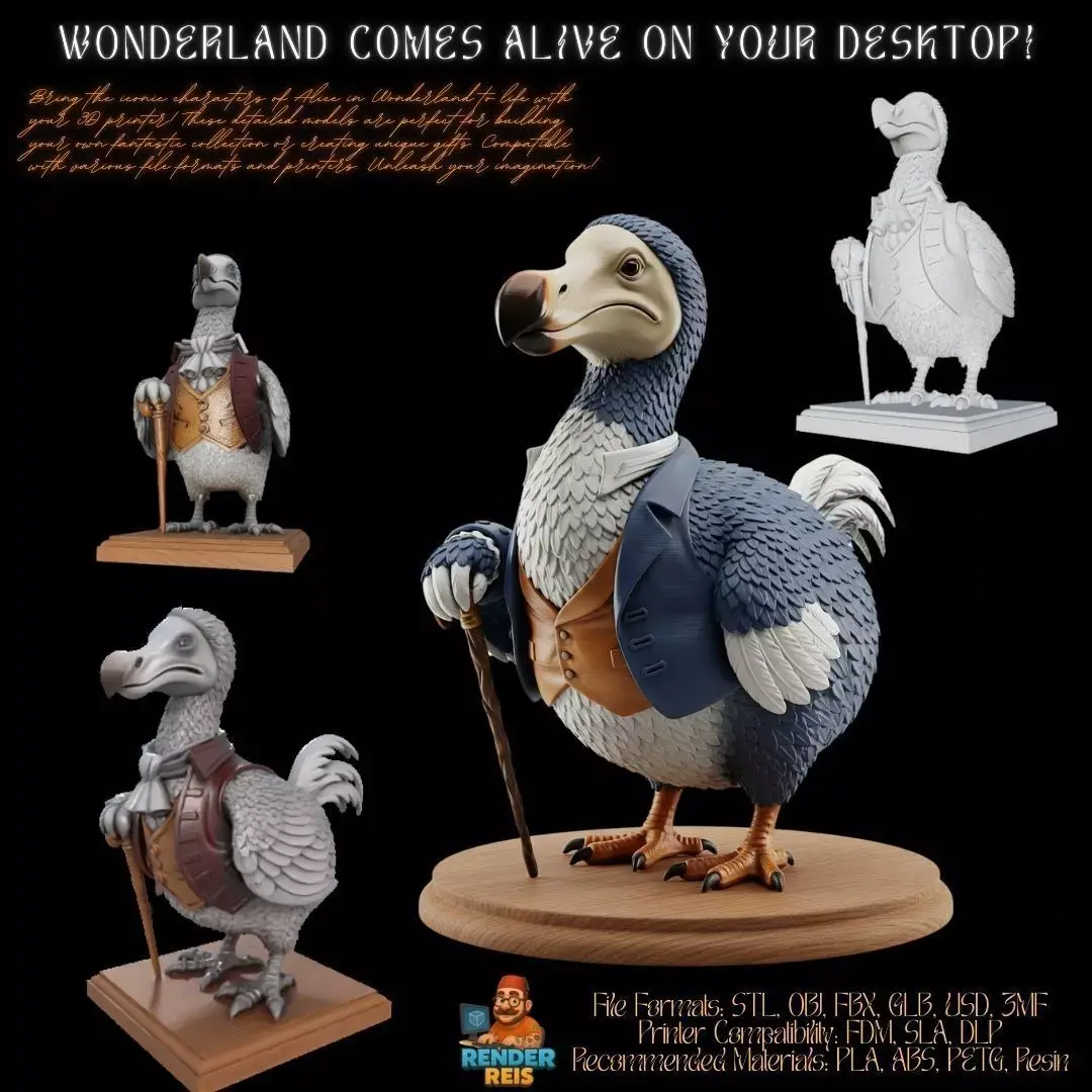 3D Printable Mr Dodo Figurine 3D model