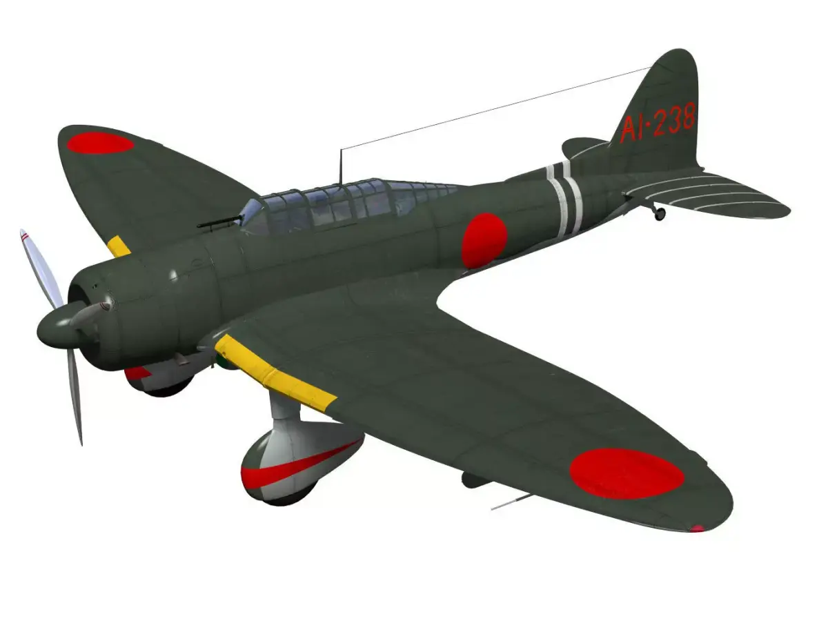 Aichi D3A Type 99 bomber Val 3D model purchase