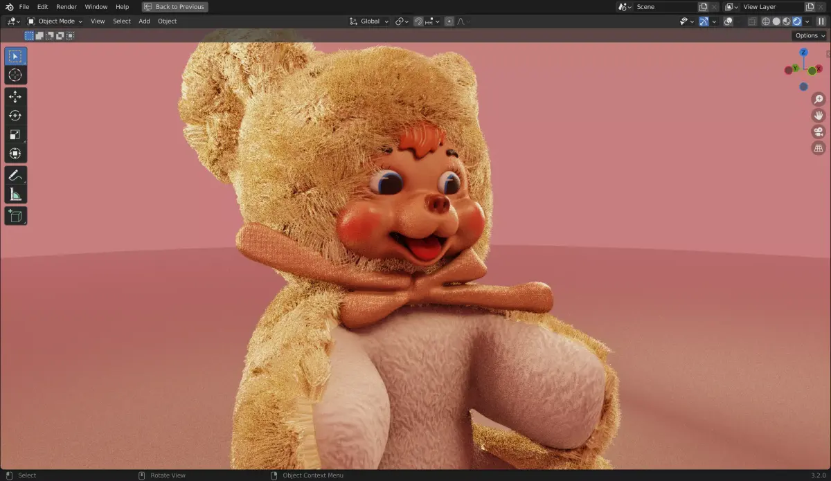 Rushton Happy Bear 3D Model 3D model