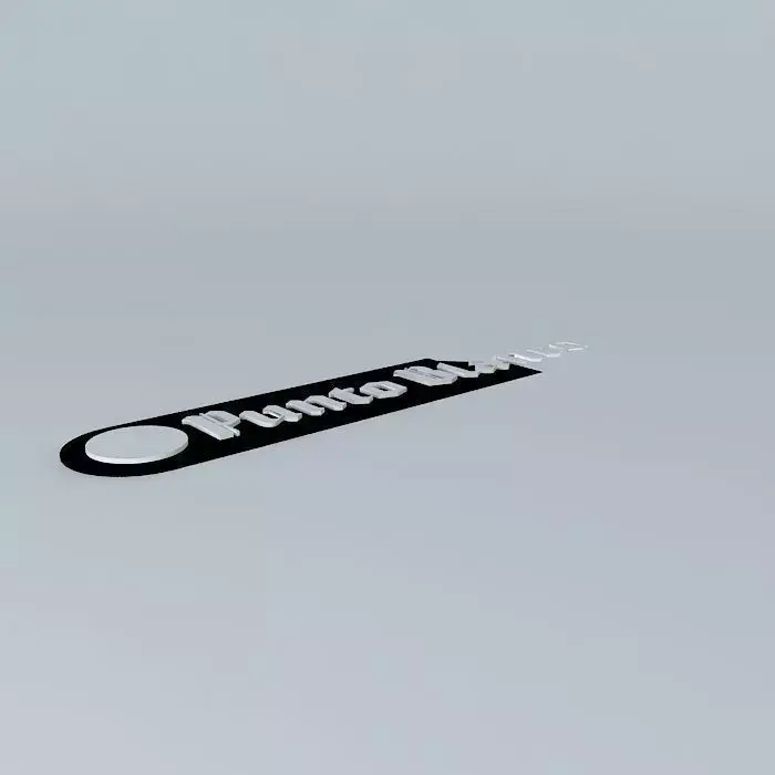 Punto Blanco logo Free 3D model