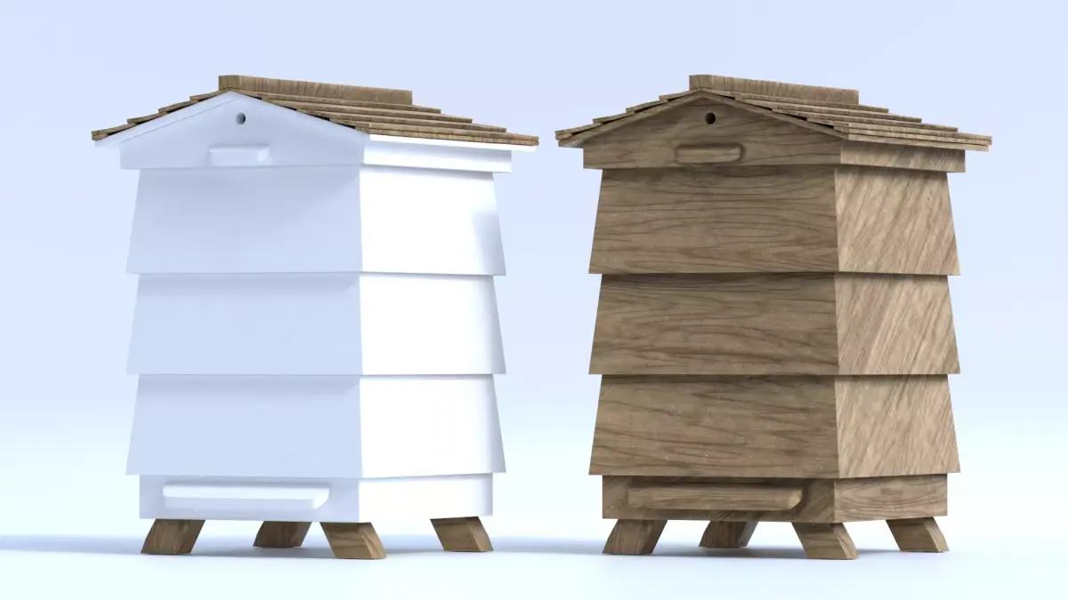 Wooden Beehive 3D model
