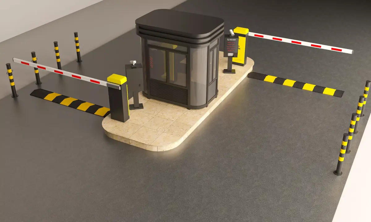 Parking security booth 3D model buy