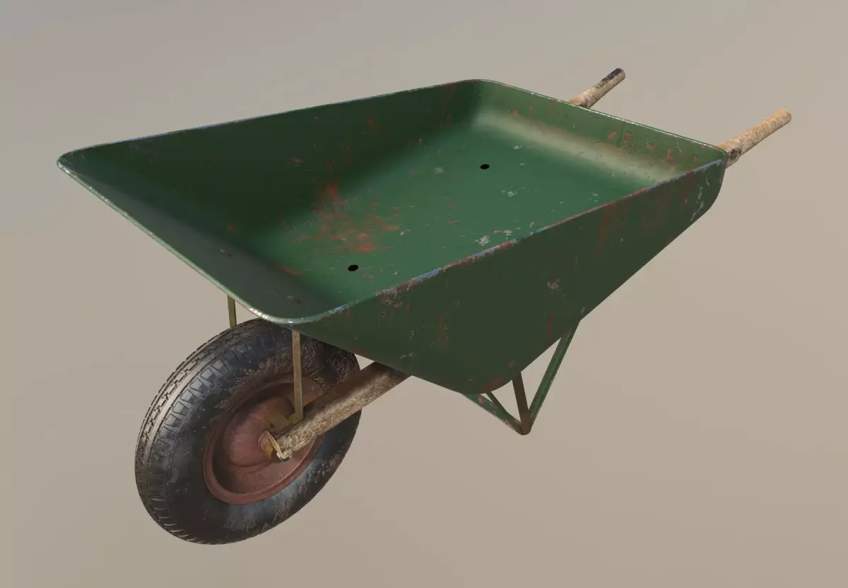Swedish Wheelbarrow 8K 3D model