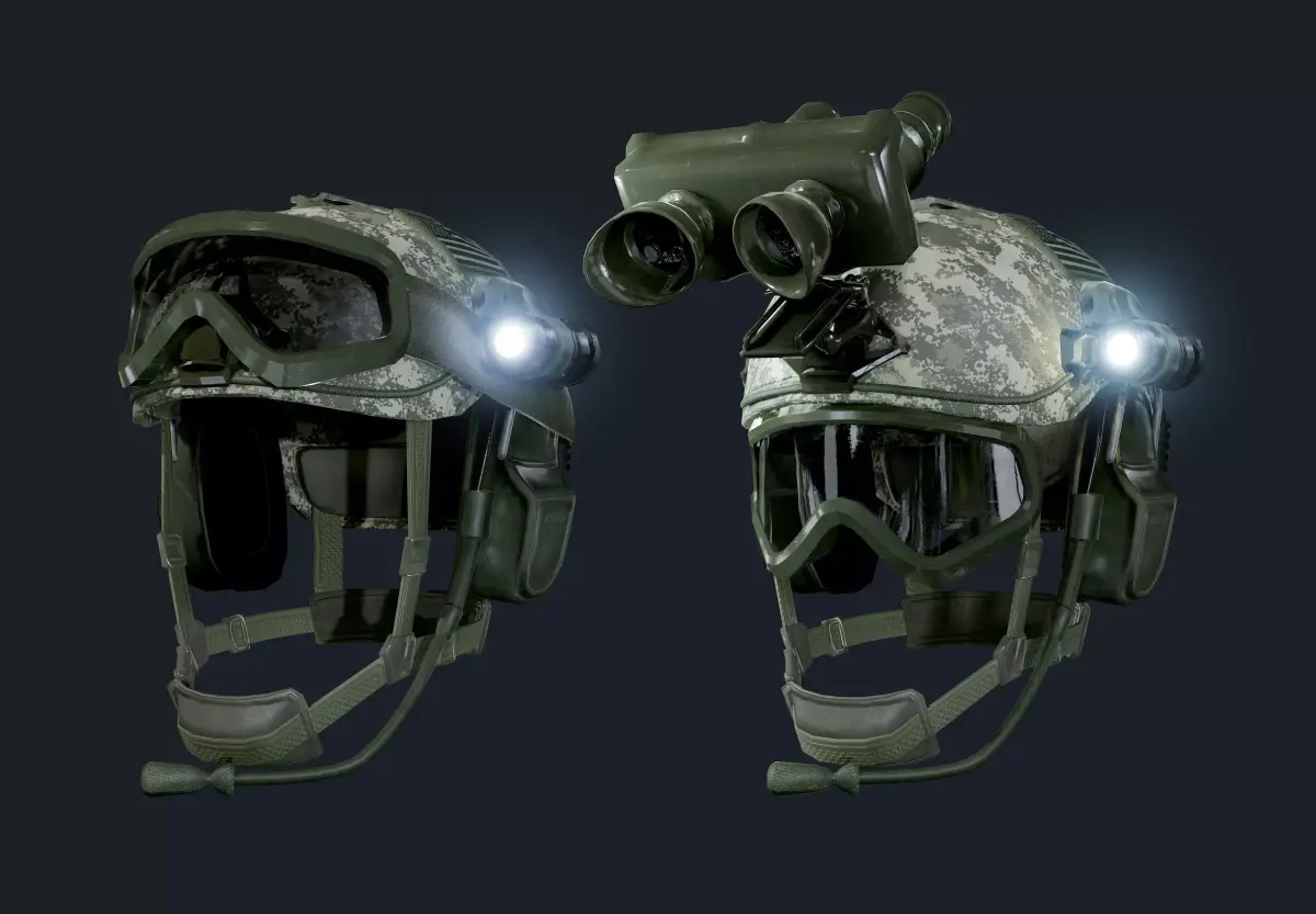 Military Helmet 01 Game Ready Low-poly 3D model