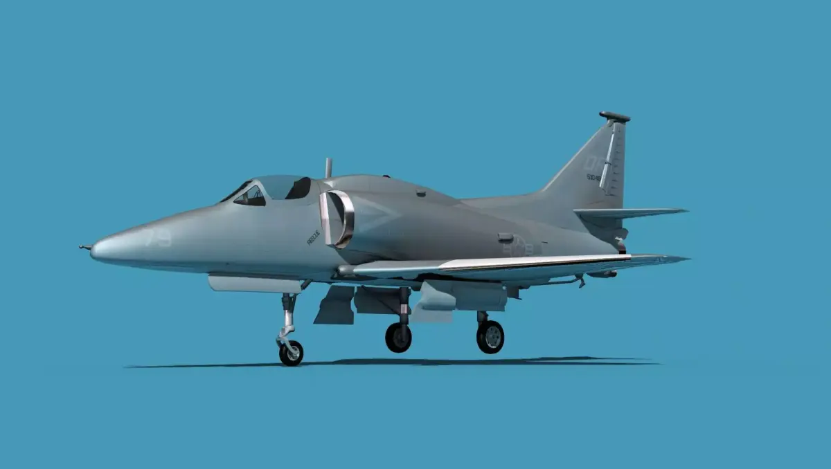 Douglas A-4M Skyhawk V01 USN 3D model