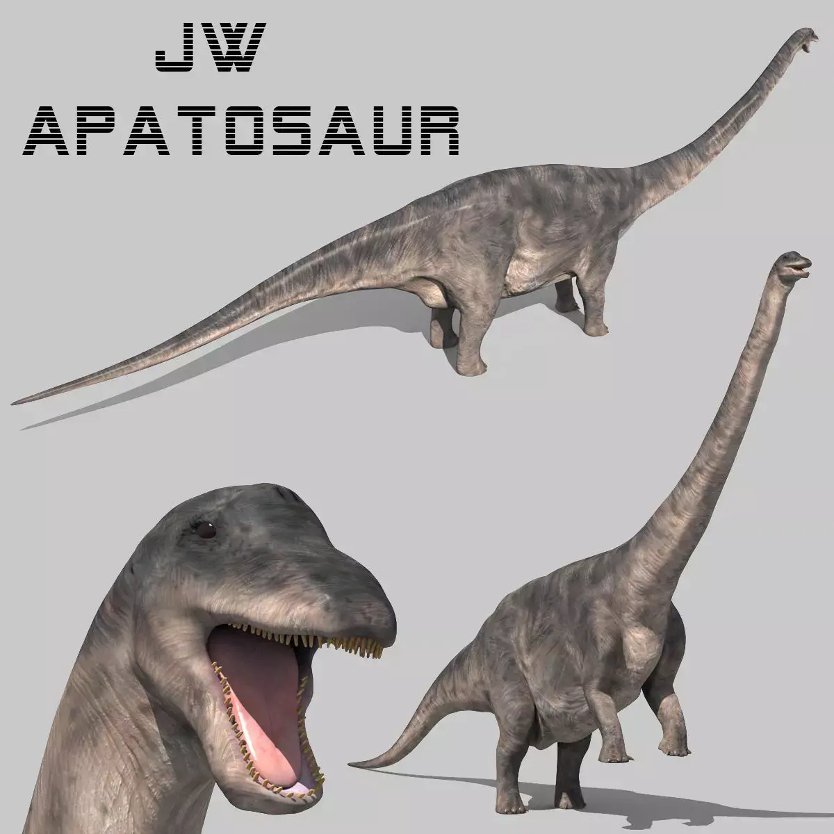 Apatosaur Forever - 8K 3D model