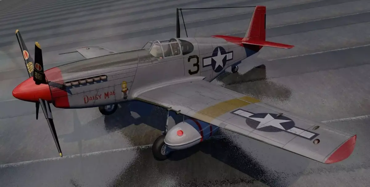North American P-51C Mustang - Tuskegee Airmen 3D model