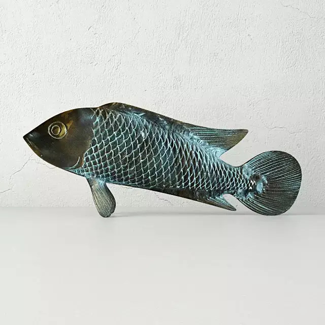 Asian Koi Sculpture 3D model