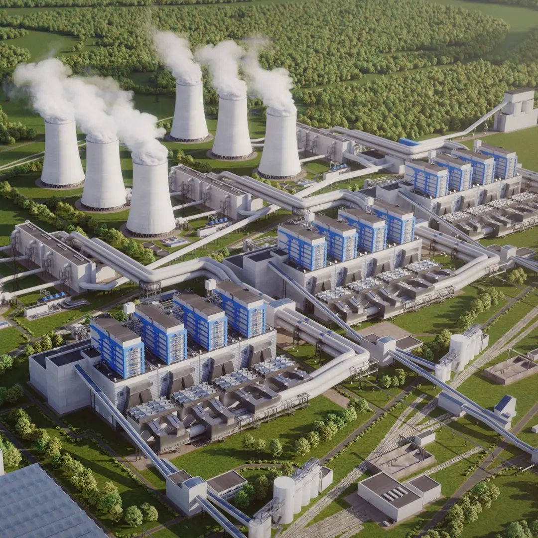 Power plant detailed 3D model purchase