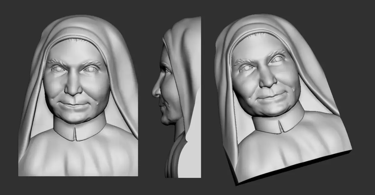 maria teresa nun Portrait 3D print model purchase