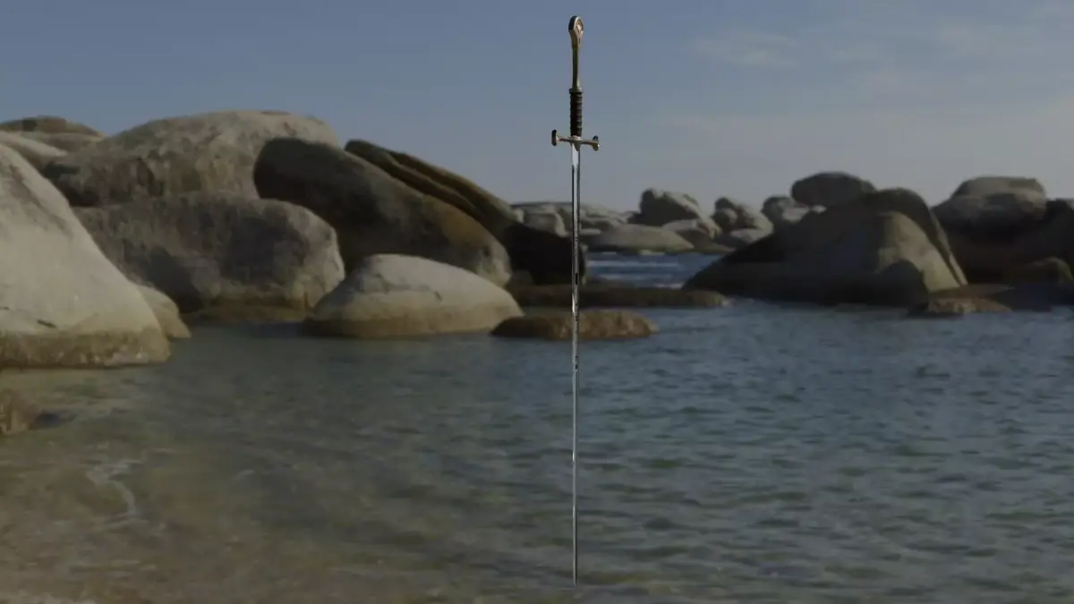 Anduril sword Free low-poly 3D model