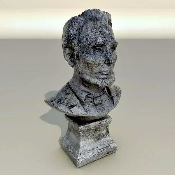 Abraham Lincoln stone bust 3D model