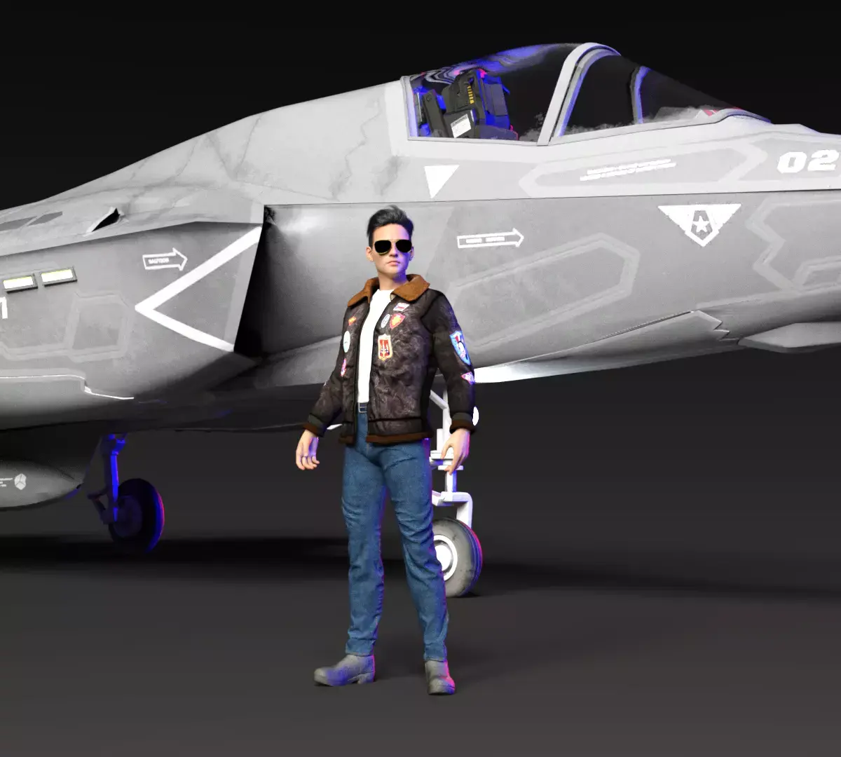 TOP GUN BOY 1 3D print model