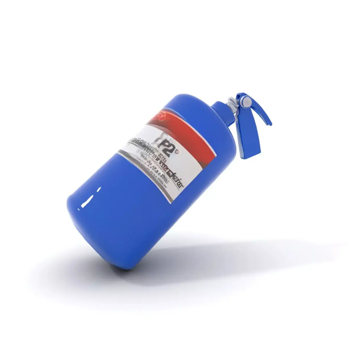 Fire Extinguisher Blue Model Pack for Interactive Visuals Low-poly 3D model