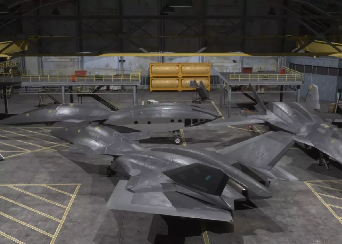 Future PLAAF White Emperor Advanced Air Combat System Low-poly 3D model