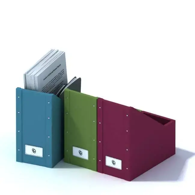 Colorful Binder Holders 3D model