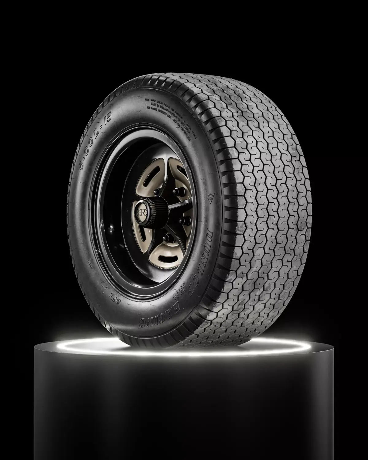 Dunlop 271 CR65 600L 15 R7 Revamped 3D model