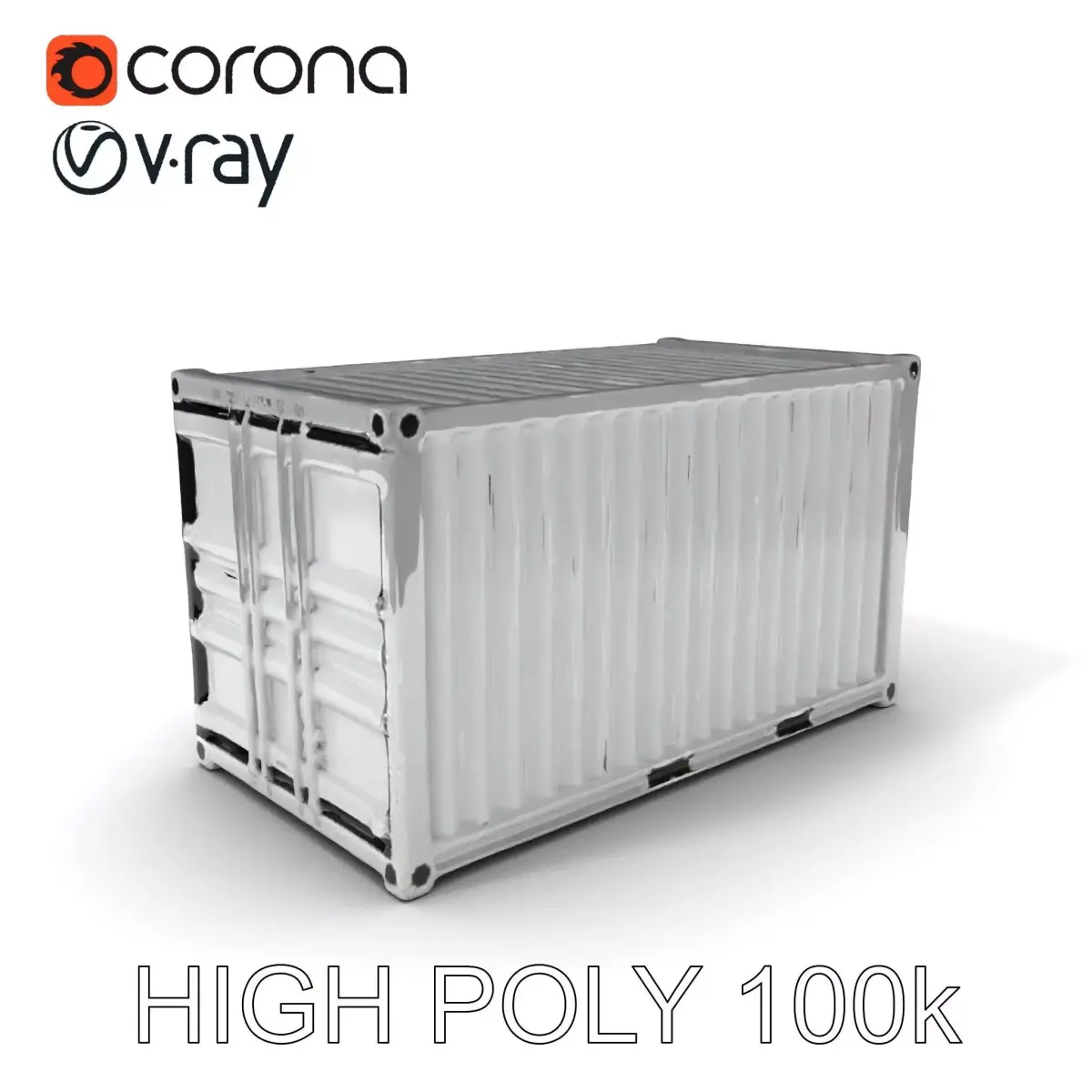 Shipping Container Model Pack  Detailed D Asset Low-poly 3D model