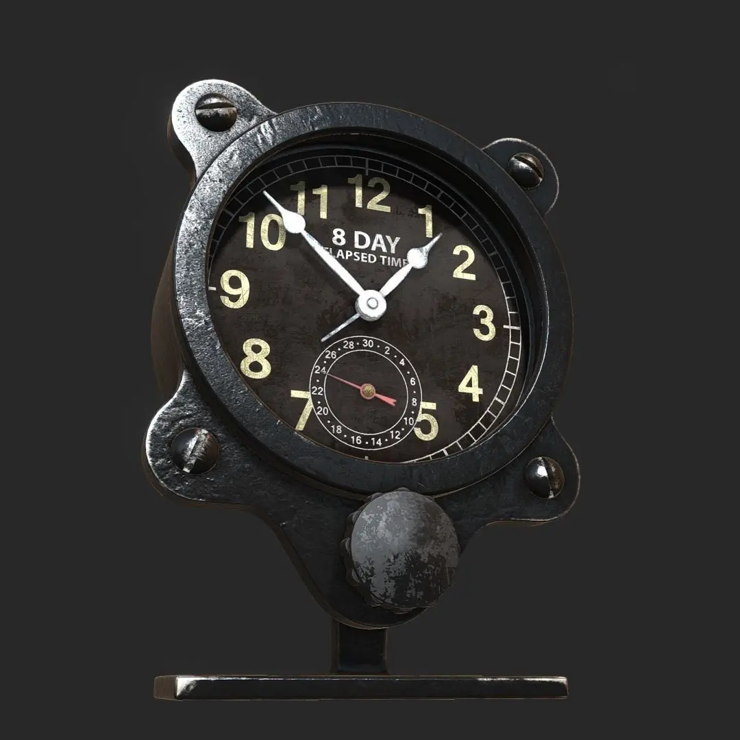 WWII Aircraft Clock 3D model