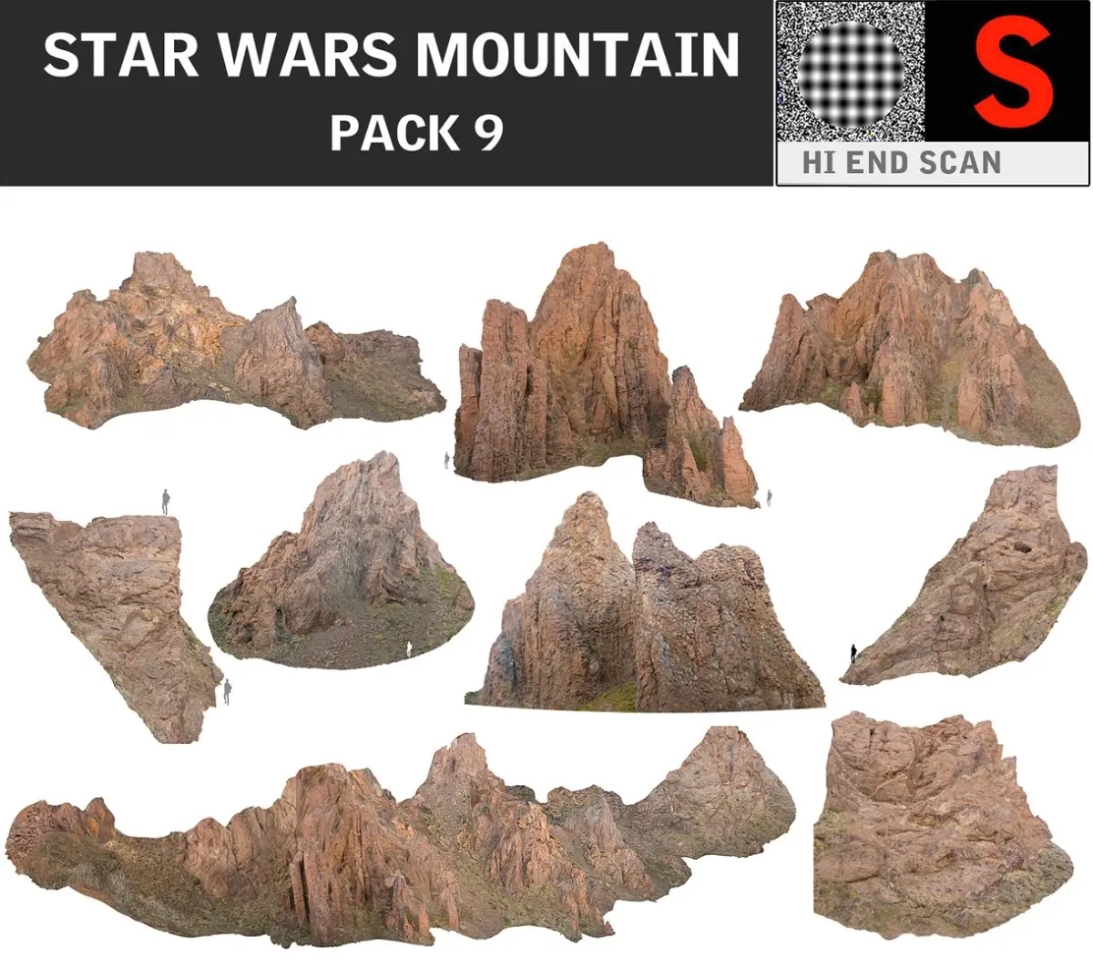 Mountain PACK 9 3D model